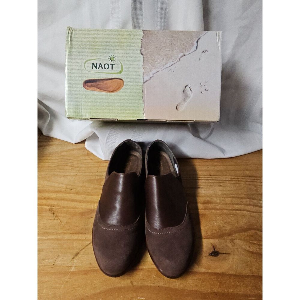 NAOT Women's Angin Slip On Shoe Coffee Nubuck/Toffee/Coffee Nubuck 38/L7